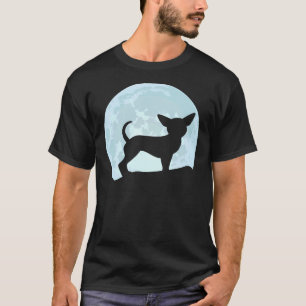 Camiseta Chihuahua Dog Moon Chiwawa Silhouette
