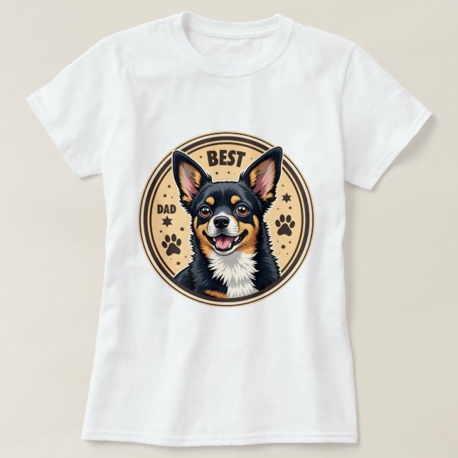 Camiseta Chihuahua 'El mejor papá de Chihuahua' (Diseño del anverso)