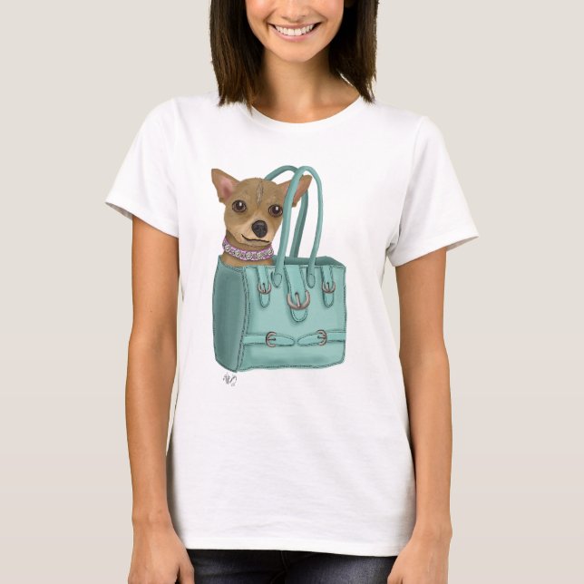 Camiseta Chihuahua En Bolsa (Anverso)