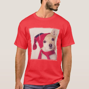 Camiseta Chihuahua en casquillo del invierno