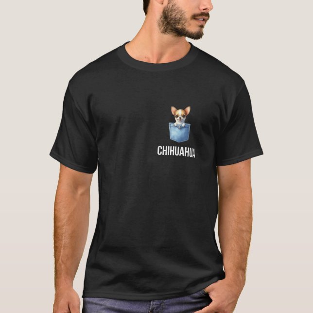 Camiseta Chihuahua en el dueño de un perro gracioso de bols (Anverso)
