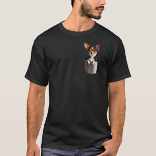 Camiseta Chihuahua en Pocket Cute Chiwawa Dog Chihuahueño P