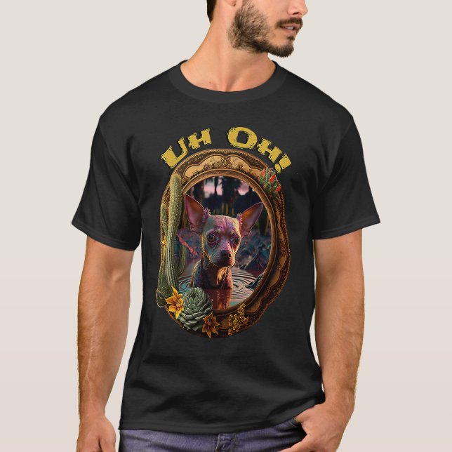Camiseta Chihuahua en problemas (Anverso)