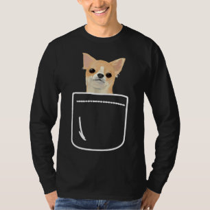 Camiseta Chihuahua En Tu Portada De Bolsillo Delantera