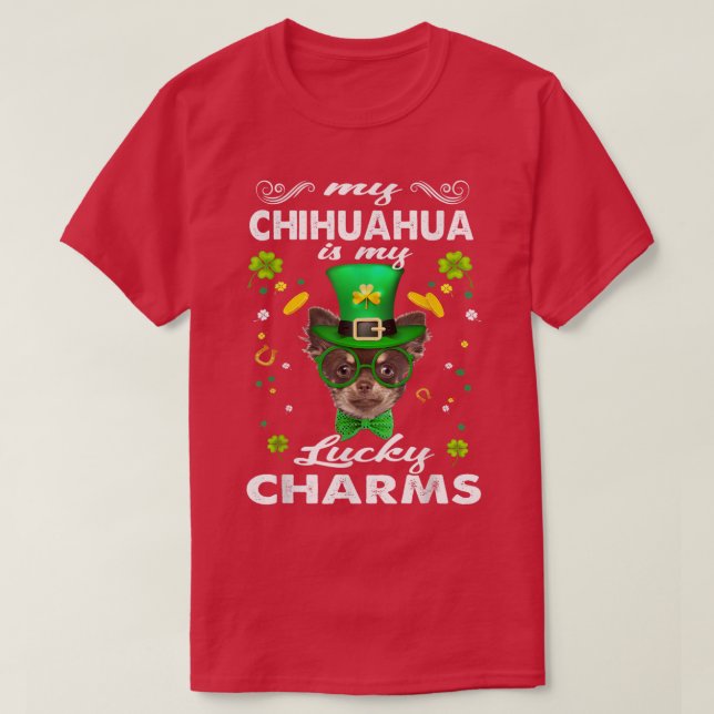Camiseta Chihuahua Es Mi Afortunado Encanto De Los Perros D (Diseño del anverso)