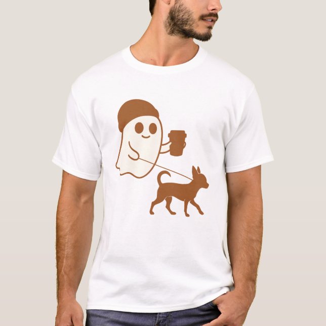 Camiseta Chihuahua es un fantasma lindo (Anverso)