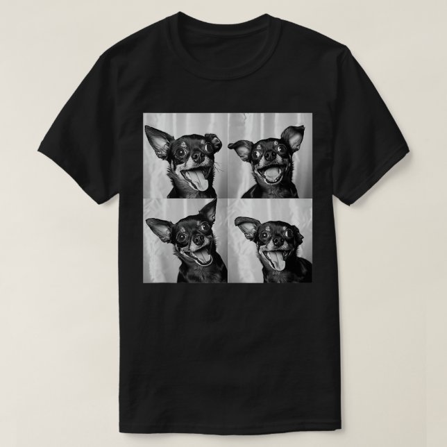 Camiseta Chihuahua Face Retrato Gracioso Perro Fotoboth Chi (Diseño del anverso)