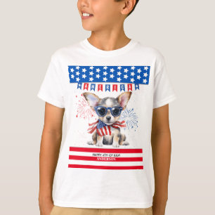 Camiseta Chihuahua Feliz 4 De Julio Estados Unidos Patrióti