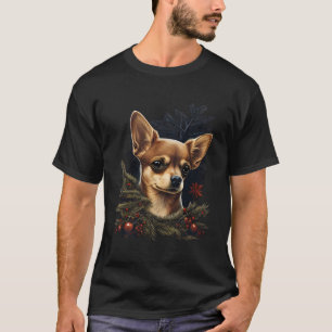 Camiseta Chihuahua Feliz Navidad X-Mas Tree Cute Dog Funn