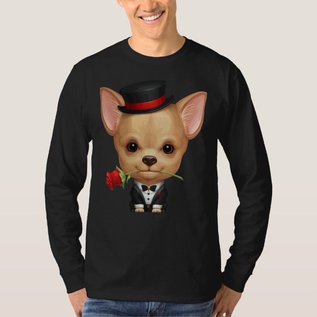 Camiseta Chihuahua Gentleman (Anverso)