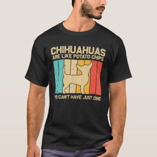 Camiseta Chihuahua Graciosa Para Hombres Mascota Dueña De P