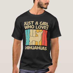 Camiseta Chihuahua Gracioso Para Chicas Mascota Dueño Perro