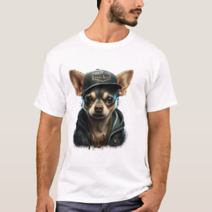 Camiseta Chihuahua Guay Perro rap Hip-Hop Gangster
