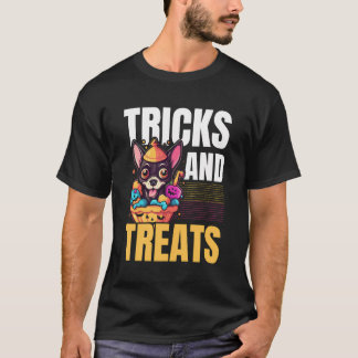 Camiseta Chihuahua Halloween Trick O Treoky Puppy Do