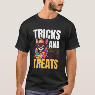 Camiseta Chihuahua Halloween Trick O Treoky Puppy Do
