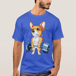 Camiseta Chihuahua Halterofilia Funny Deadlift Men Fitness
