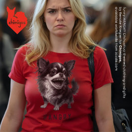 Camiseta Chihuahua hangry - Gracioso y agresivo miedo a la 