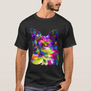 Camiseta Chihuahua Head On Geometric Pop Art