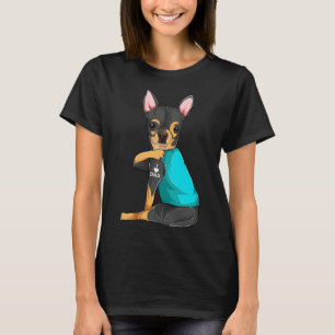 Camiseta Chihuahua I Love Dad Tattoo