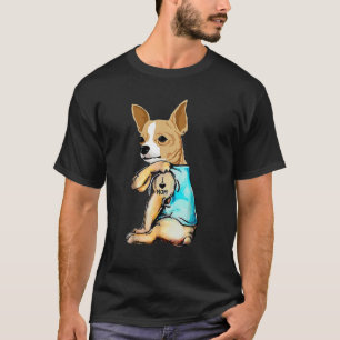 Camiseta Chihuahua I Love Mom Tattoo