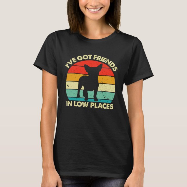 Camiseta Chihuahua I ve Got Friends In Low Places Pembroke  (Anverso)