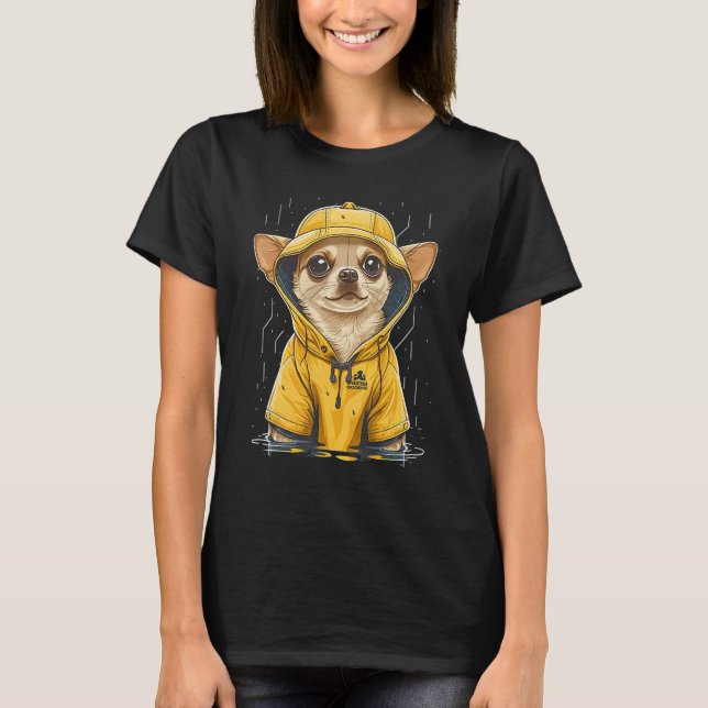 Camiseta Chihuahua lluviosa en Cabo lluvioso (Anverso)
