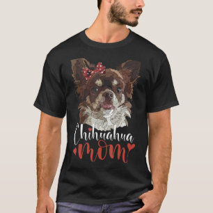 Camiseta Chihuahua Long Haired Chiwawa Long Hair Dog Mom