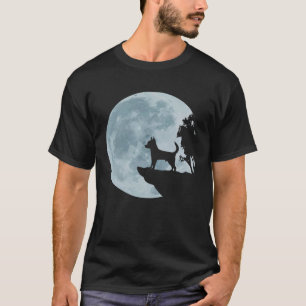 Camiseta Chihuahua Luna Llena Perro Cute Amor Místico