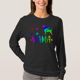 Camiseta Chihuahua Mama Colorful Love
