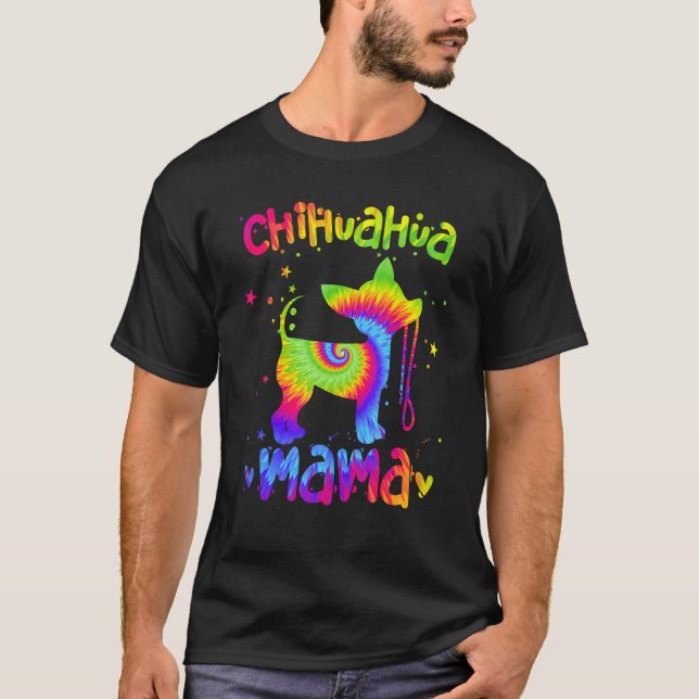 Camiseta Chihuahua Mama Colours Chi presenta a mamá de perr (Anverso)