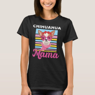 Camiseta Chihuahua Mama Dog Owner Vintage 90 Look Headknot