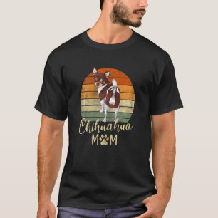 Camiseta Chihuahua Mamá Retro Sunset Chiwawa Lover Do