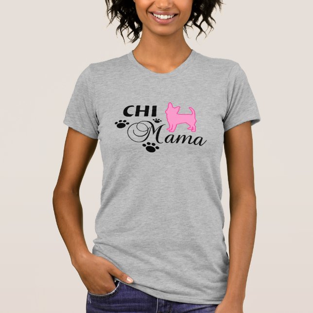 Camiseta Chihuahua Mama Tee femenino (Anverso)