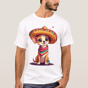 Camiseta Chihuahua  México  Cinco de Mayo  Perro Divertido 
