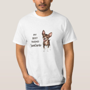 Camiseta Chihuahua Mi mejor amigo Personalizado Mascota Nom