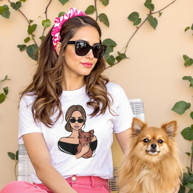 Camiseta Chihuahua Moda Perro Amante (Chihuahua Chic Dog Lover Shirt)
