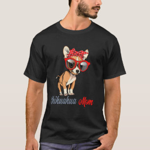Camiseta Chihuahua Mom Cute Chihuahua Sunglass Headband D