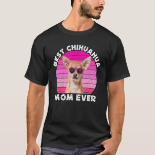 Camiseta Chihuahua Mom For Women Retro Brown Chiwawa Dog M