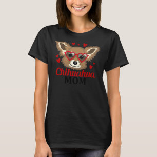 Camiseta Chihuahua Mom Mama Funny Perg Women