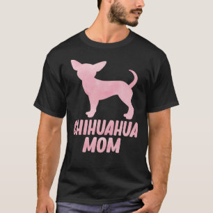 Camiseta Chihuahua Mom Silhouette Watercolor Scoop
