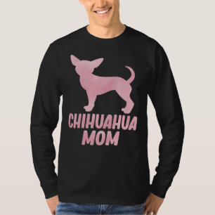 Camiseta Chihuahua Mom Silhouette Watercolor Scoop