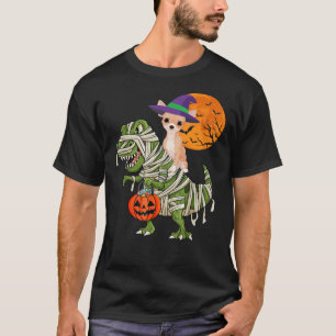Camiseta Chihuahua montando la momia T Rex Dinosaurio de Ha