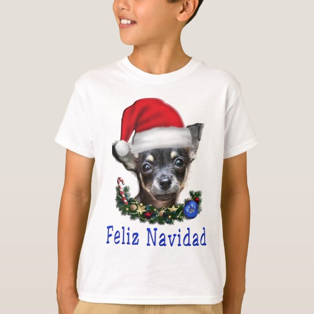 Camiseta Chihuahua Navidad (Anverso)