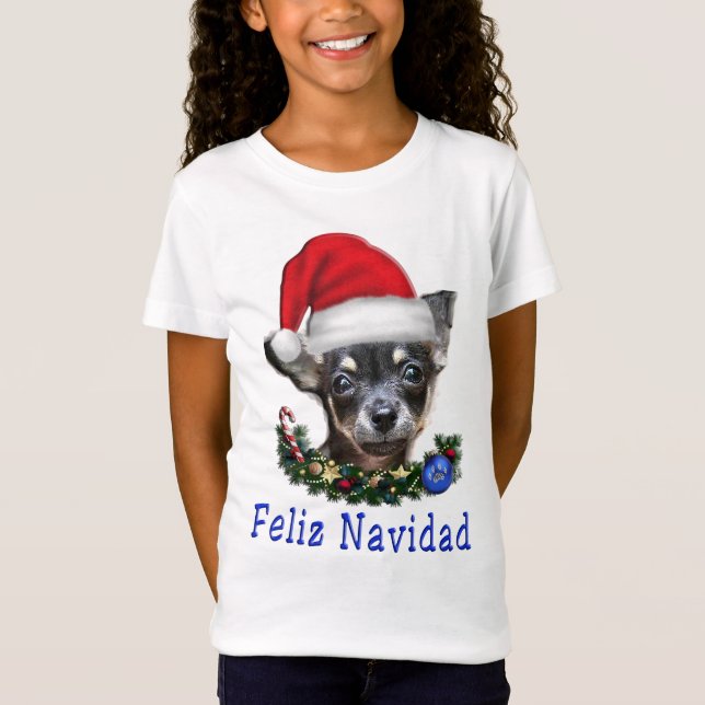 Camiseta Chihuahua Navidad (Anverso)