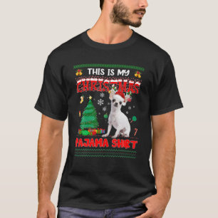 Camiseta Chihuahua Navidades suaves de Navidad feas alumbra