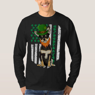 Camiseta Chihuahua Negra Día del Santo Patrocinador Fla irl
