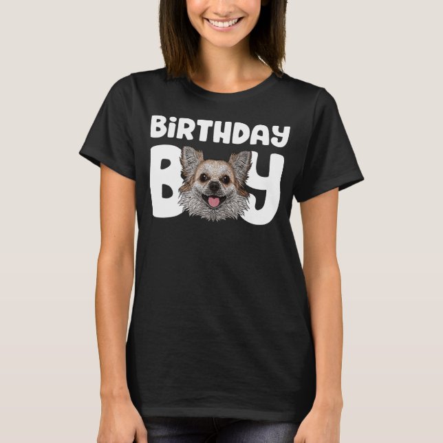 Camiseta Chihuahua niño de cumpleaños Fiesta perro niños Ch (Anverso)