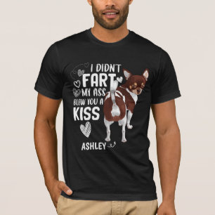 Camiseta Chihuahua no quiso besar al perro
