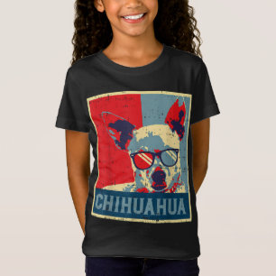 Camiseta Chihuahua Obama Poster Vintage Chiwawa Perro Lover