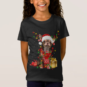 Camiseta Chihuahua Ornamentos de árbol de Navidad Perro Ama